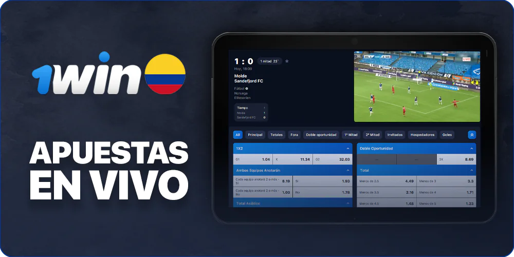 Realizar apuestas en vivo en 1win