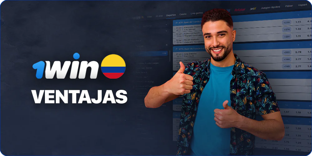 Ventajas de 1Win para los colombianos